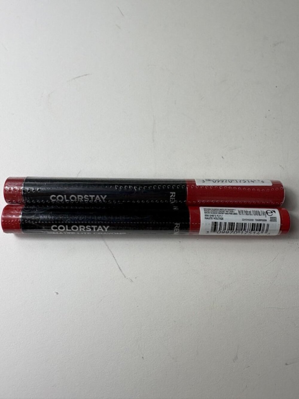 Revlon ColorStay Matte Lite Crayon Lipstick 008 Shes Fly Haute Voltage New